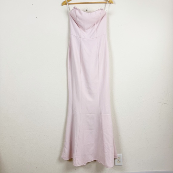 White Fox Pink Strapless Classic Gown Size Small - Picture 1 of 6